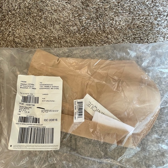NWT Dominique low back strapless bustier 40C Mocha - Picture 6 of 7